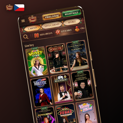 Ikona sekce automatů v Crazytower Casino aplikaci – válce se symboly 7 a třešní