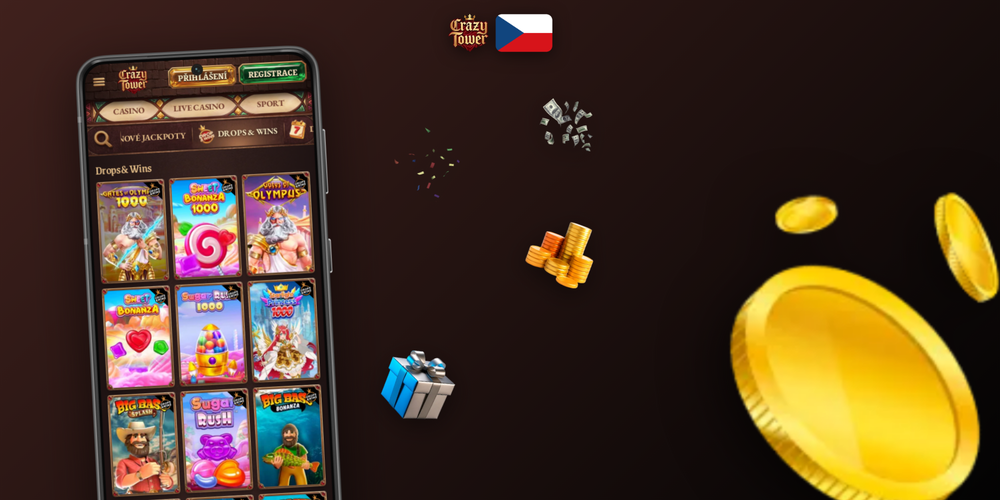 Crazytower Casino online app na třech smartphonech – sloty, živá ruleta a sportovní sázky