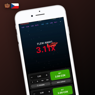 Ikona funkce dual bet se dvěma sázkovými panely v Aviator Crazytower Casino