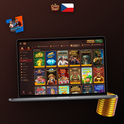 Crazytower Casino na počítači – desktop klient s přehledem slotů a sportovního sázení