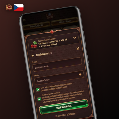 Crazytower Casino způsoby registrace přes sociální sítě jedním kliknutím